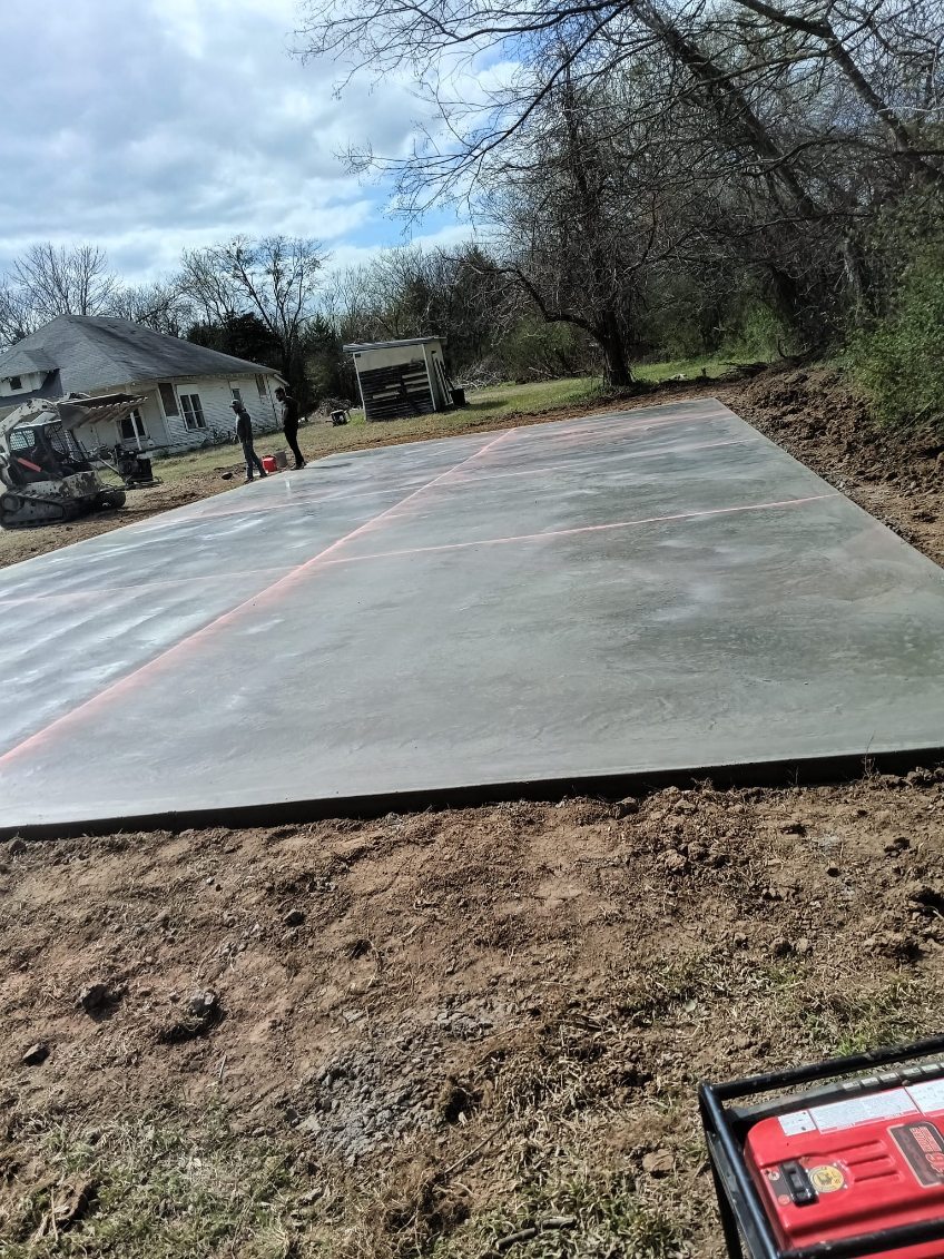 Large concrete slab Central Texas – 70x30 pad by Gene's Home Care and Repair